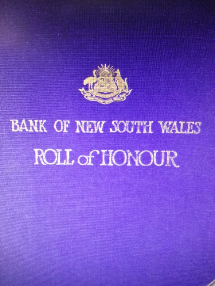 Bank of NSW Roll of Honour Publication