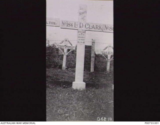 ( Lance-Corporal Donald Clark’s original field grave marker)