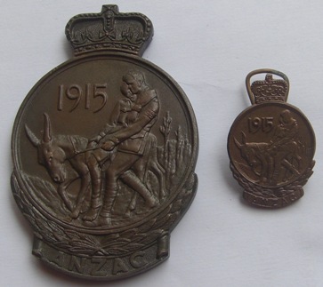 anzac medallion and lapel badge