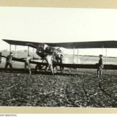 A Bristol F2B Fighter, Serial D-7955, of No 7 (Training) Squadron, Australian Flying Corps (AFC), fitted with a 200hp Sunbeam Arab engine at Leighterton aerodrome, England.