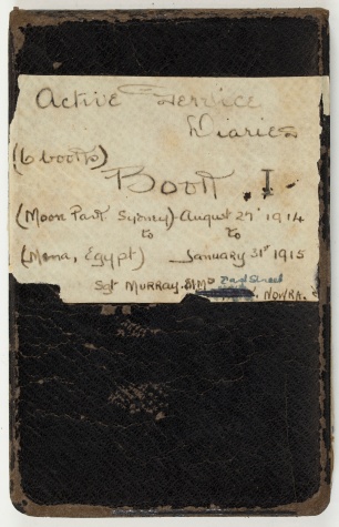 Item 01: Ernest Murray diary, 27 August 1914-31 January 1915